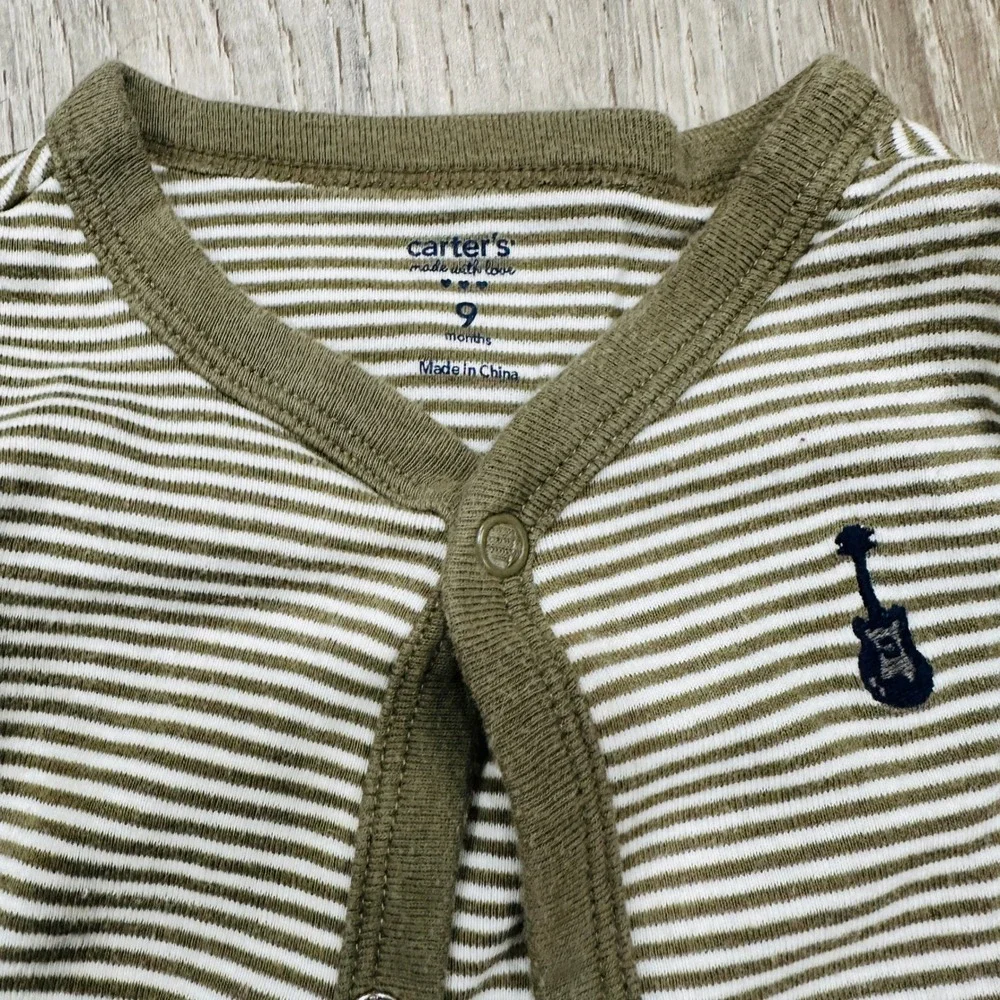 Baby Boy Clothes Lot 9-12 Months Carters‎ Hop Baby Bodysuits Romper Tops 6pc
